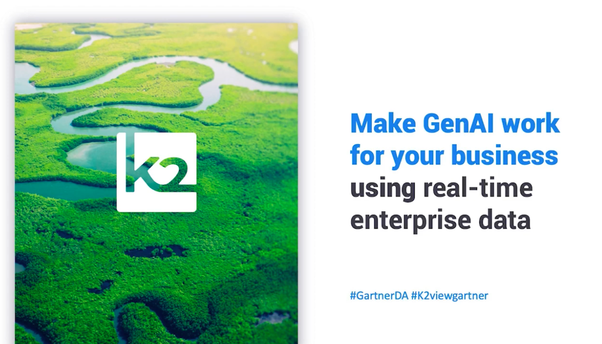 K2view Gartner D&A speaking session 2025